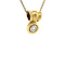 vintage Gold pendant with diamond 14 krt