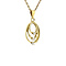 vintage Gold pendant with diamond 14 krt