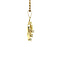 vintage Gold pendant with diamond 14 krt