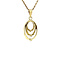 vintage Gold pendant with diamond 14 krt