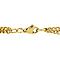 vintage Gold bracelet double gourmet 17.5 cm 14 krt