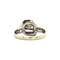 vintage Witgouden ring met diamant 14 krt