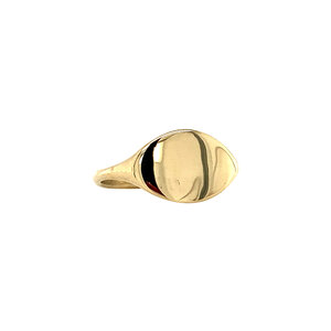 Gold signet ring 14 krt
