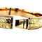 vintage Golden vintage bangle with engraving 14 kt