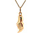 vintage Gold pendant clog 14 krt