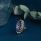 vintage Rose-gold ring with sapphire 14 kt