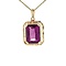 vintage Gold pendant with sapphire 14 kt