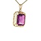 vintage Gold pendant with sapphire 14 kt
