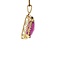 vintage Gold pendant with sapphire 14 krt