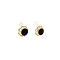 vintage Gold earrings with garnet 14 krt