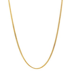 Gold length necklace gourmet 51.5 cm 14 krt