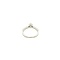 vintage White gold ring with diamond 18 kt