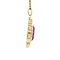 vintage Gold pendant with amethyst 14 krt
