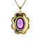 vintage Golden pendant with sapphire 14 kt
