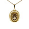 vintage Pendant with smoky quartz 9 kt