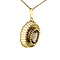 vintage Pendant with smoky quartz 9 kt