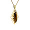 vintage Gold pendant with tiger eye 14 krt