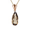 vintage Gold pendant with smoky quartz 14 ct