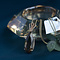 vintage Gold pendant with smoky quartz 14 ct
