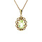 vintage Gold pendant with spinel 14 krt