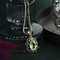 vintage Gold pendant with spinel 14 krt