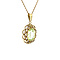 vintage Gold pendant with spinel 14 krt