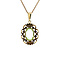 vintage Gold pendant with spinel 14 krt