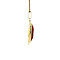 vintage Gold pendant with carnelian 14 krt