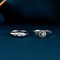 vintage Witgouden ring met diamant 14 krt