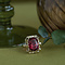 vintage Queen's ring 14 krt - Ruby Ruby
