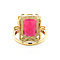 vintage Queen's ring 14 kt - Ruby Ruby