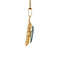 vintage Gold pendant with hematite 14 krt