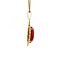 vintage Gouden hanger met carneool 14 krt