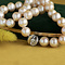 vintage Schoeffel pearl necklace with diamond 18 kt