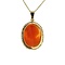 vintage Gold pendant with cameo 14 krt