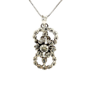 Silver pendant and diamond 925