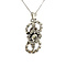 vintage Zilveren hanger en diamant 925