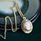 vintage Gold pendant with cameo 18 krt