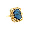 vintage Queen's ring 14 kt - Moonlight