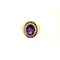 vintage Golden signet ring with amethyst 14 kt