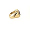 vintage Gouden zegelring met amethist 14 krt