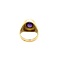 vintage Gouden zegelring met amethist 14 krt
