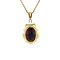 vintage Gold pendant with garnet 14 krt