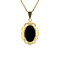 vintage Gold pendant with garnet 14 krt