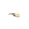 vintage Gouden ring met diamant en parel 18 krt