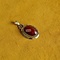 vintage Gold pendant with carnelian 14 kt