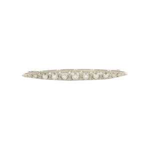 Gold brooch with diamonds 14 krt