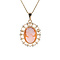 vintage Gold pendant/brooch with cameo 18 kt