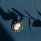 vintage Gouden hanger/broche met camee 18 krt