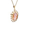 vintage Gold pendant/brooch with cameo 18 kt